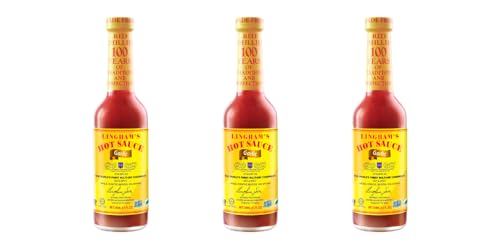 Lingham's Hot Sauce With Garlic, 12-Ounce Bottle (Pack of 3)