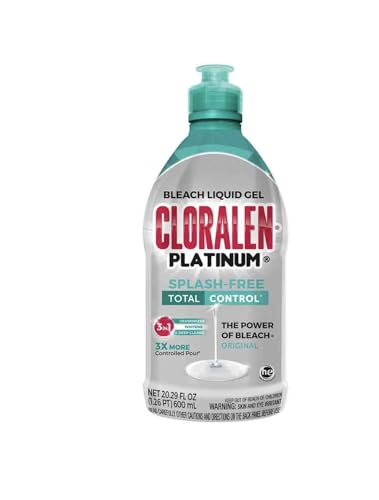 Cloralen Platinum Splash Free Bleach Liquid Gel, 20.29 fl oz