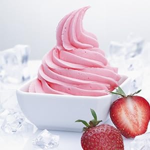 Frozen Yogurt Pre Mix Dasher's Spice & Beans | Gluten Free & Low Fat | (70.4 oz., Strawberry)