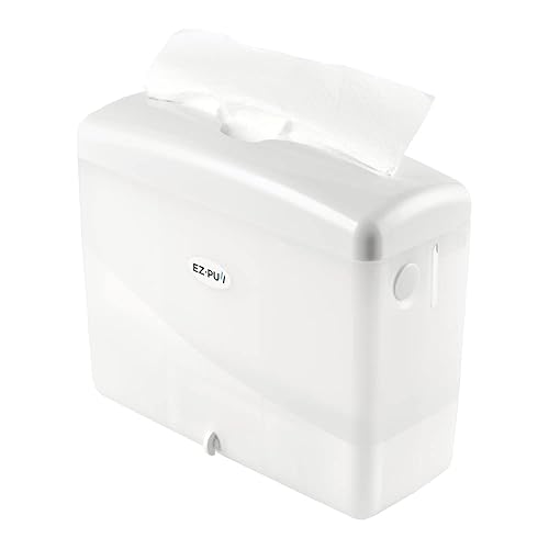 EZ-Pull Countertop MULTIFOLD Paper Towel Dispenser for Kitchen/Bathroom/Office/RV/Airbnb, White 4500-EZ