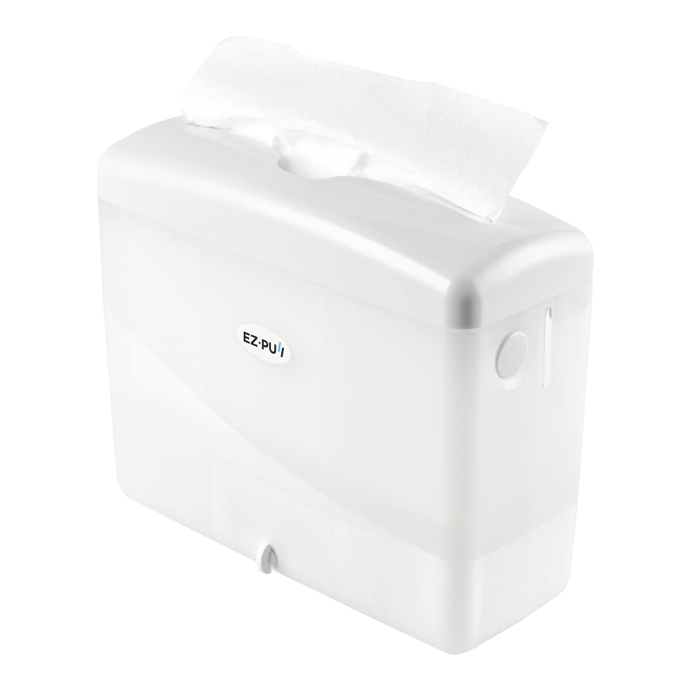 EZ-Pull Countertop MULTIFOLD Paper Towel Dispenser for Kitchen/Bathroom/Office/RV/Airbnb, White 4500-EZ