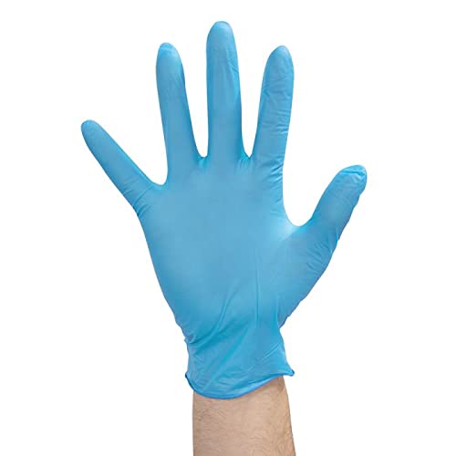 ESKAY PRODUCTS Nitrile Vinyl Blend Disposable Gloves, Latex Free, Powder Free Gloves, (5 Mil Plus Glove) Blue (Large (Pack of 1000))