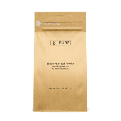 PURE ORIGINAL INGREDIENTS Slippery Elm Bark Powder (2lb) Pure & Natural, Vegan, Gluten-Free