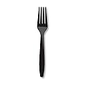 Creative Converting Touch of Color Premium 24 Count Plastic Forks, Black Velvet