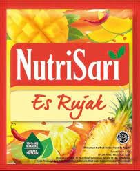 NutriSari Es Rujak Instant Drink Powder 10-ct, 110 gram