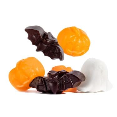 Ghoulish Gummi Mix Halloween Ghost Pumpkin & Bat Shaped Candy - (8oz) (2 Pack)