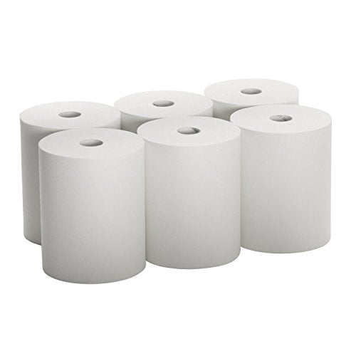 VONDREHLE High Capacity Paper Towels Compatible with enMotion Dispensers, 10" x 800' Roll, White, 6 Rolls