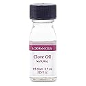 LorAnn Clove Leaf Oil SS Natural Flavor, 1 dram bottle (.0125 fl oz - 3.7ml - 1 teaspoon)