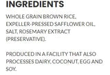 SESMARK Brown Rice Thins - Gluten Free, Non-GMO, Whole Grain Certified, Kosher - Wholesome and Flavorful Crackers - 3.5oz (Pack of 3)