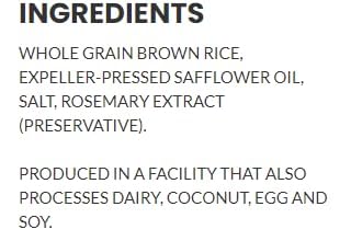 SESMARK Brown Rice Thins - Gluten Free, Non-GMO, Whole Grain Certified, Kosher - Wholesome and Flavorful Crackers - 3.5oz (Pack of 3)
