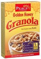 Peace Cereals Golden Honey Granola With Flax ( 12x12 OZ)