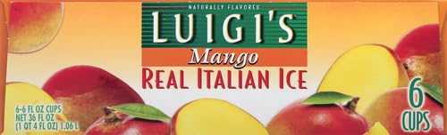 J & J SNACK FOODS Luigi's Mango Real Italian Ice, 15 ct (frozen)