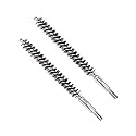 Utoolmart Stainless Steel Wire Tube Cleaning Brush, Round Chimney Cleaning Brush, M6 Threaded Interface Cleaning Brush, 12mm Diameter 160mm Length