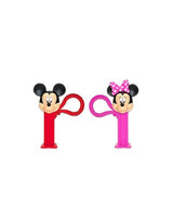 Mickey & Friends PEZ Clips (Two mini PEZ Dispensers on keychain clip + six candy refills)