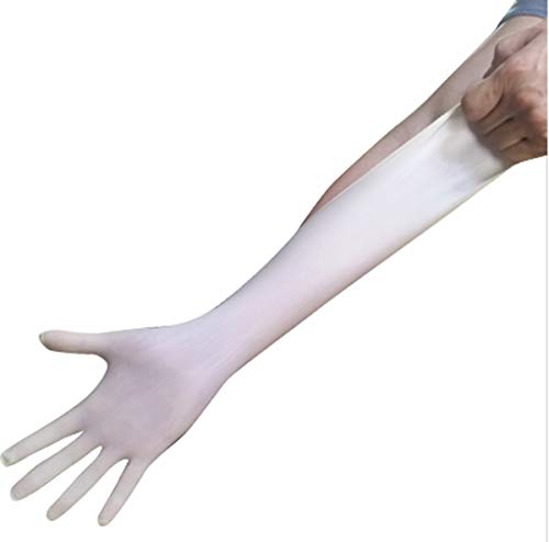 Muellery Nitrile Disposable Gloves Powder Free Exam Gardening Cooking Cleaning 100PCS DN1001 (Black-M)