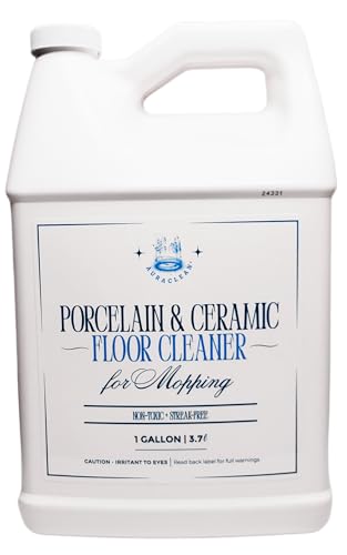 AuraClean Porcelain & Ceramic Tile Floor Cleaner - Mop Soap Concentrate for mopping - Streak-Free Clean, Ph Neutral and non-Toxic - Safe for Marble