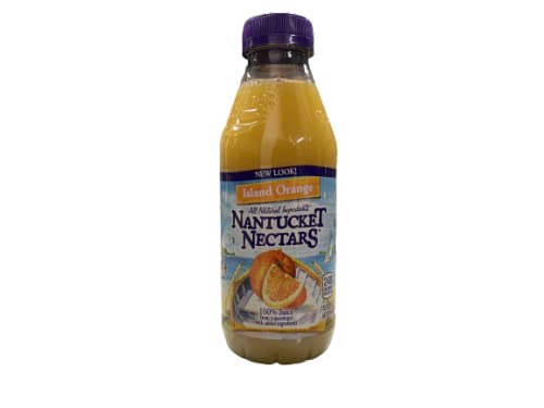 Nantucket Nectars Juice | All Natural Ingredients | 16 Fl Oz Plastic Bottles (Pack of 12) (Island Orange)