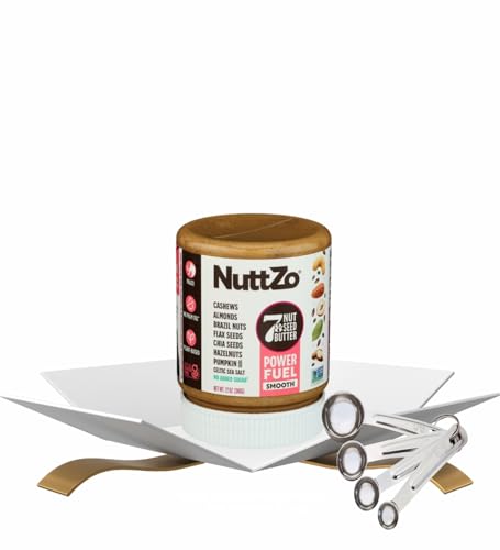 Natural Power Fuel, 12 OZ Bundle with Silicone Spatula - Nut & Seed Butters Spread with Smooth Texture and Light Sea Salt Notes for Versatile Snacking