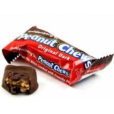 Original Dark Chocolate Goldenberg's Peanut Chews 225 Count , 4 Lbs From (Jersey Candy Company)