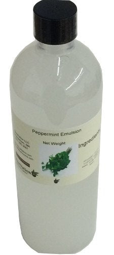 OliveNation Peppermint Emulsion, Premium Quality Water Soluble Emulsion for Baking, Adds Flavor and Aroma to Beverages, Frosting, Baked Goods - 16