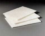 Scotch-Brite Scouring Pad Commercial, Light Duty 6 " X 9 " White