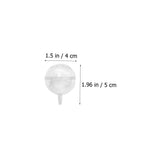 Zerodeko 60 Pcs Plastic Chocolate Wrapper Balls Holders Transparent Candy Packaging Cases for Bouquet Valentine's Day Wedding Party Candy Storage