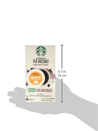 Starbucks VIA Decaf Italian Coffee 12 packets, 0.11 ounce