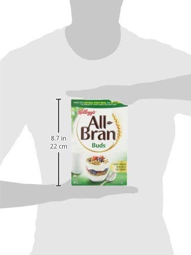 Kellogg's All Bran Buds Cereal 500g/17.6oz, 6-Pack (Imported from Canada)