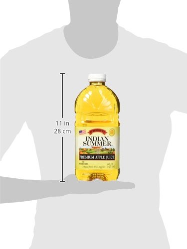 Indian Summer 100% Apple Juice, 64 Fluid Ounce (Pack of 8)