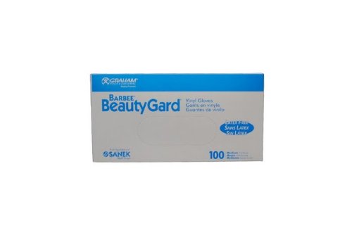 Graham Barbee Beauty Gard Large Vinyl Gloves, 100 Count