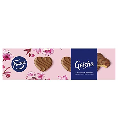 Fazer Geisha Biscuits with Hazelnut Cream Chocolate 12 Boxes of 100g