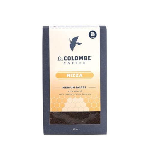 La Colombe Nizza Medium Roast Drip Grind Ground Coffee - Notes of Milk Chocolate, Nuts & Brownie with Honey-Sweet Roasted Nuttiness, 12 Ounce (Pack