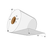 Merfin Hardwound Roll Towel Dispenser Paper Towels -Bulk Case for Business, Dispenser Paper Towel Rolls, SKU 550, (Case of 6)
