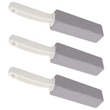 Pumice Cleaning Stone with Handle - Sturdy, High Density, Rust Grill Griddle Cleaner for Kitchen/Bath/Pool/Spa/Household Cleaning (3 pack)