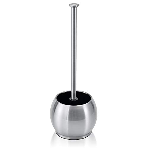 ToiletTree Products Stainless Steel Plunger - Heavy Duty Toilet Bowl Plunger with Holder for Bathroom Essentials and House Cleaning Tools - Stainless