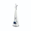 Unger No-Drip Toilet Brush Set, Flexible Neck Scrubber with Portable Carrying Caddy Holder, Discreet Bathroom Cleaning Supplies, Scrub Tough Stains