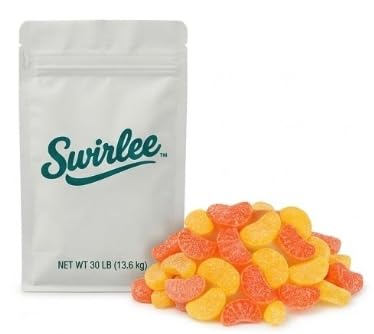 Orange & Lemon Citrus Slices - 1 lb Bulk Jelly Fruit Slices - Classic Orange Slice & Lemon Slice Treat - Sweet Sugar-Coated Citrus Snack for Candy