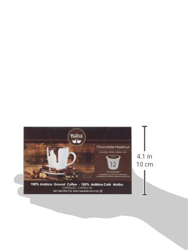 Cafe Tastlé Chocolate Hazelnut Single Serve Coffee, 72 Count (Pack of 6)