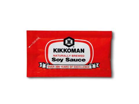 Kikkoman Soy Sauce, 6 Milliliter -- 500 per case.