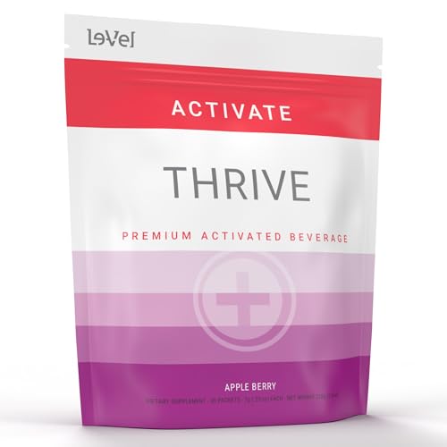 Thrive Activate - Focus & Energy Drink Powder Mix with Real Flavor, 30 Packets- Enhanced Energy, Performance, Vitamin C, Vitamin E, B12 for Mental
