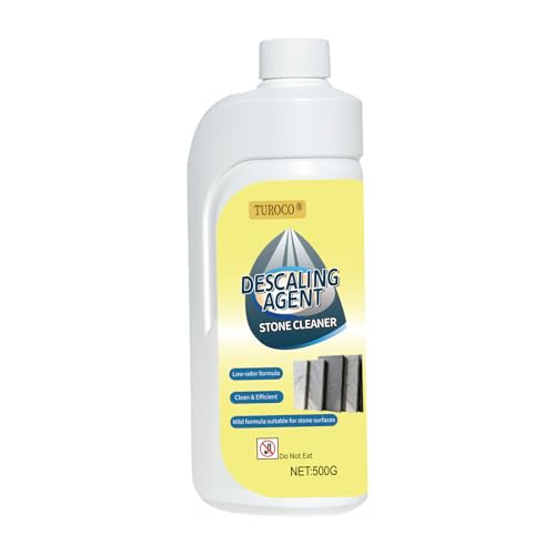 500ml Heavy-Duty Marble & Granite Cleaner -Yellowing & Limescale Remover for Tile, Concrete & Natural Stone - Restores Shine for Bathroom, Kitchen