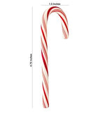 Candy Cane Peppermint Flavored | 144 Pieces Individually Wrapped | Free Creative Idea Booklet Included. (144Pcs Red & White)