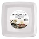 White Plastic 10" Square Plates