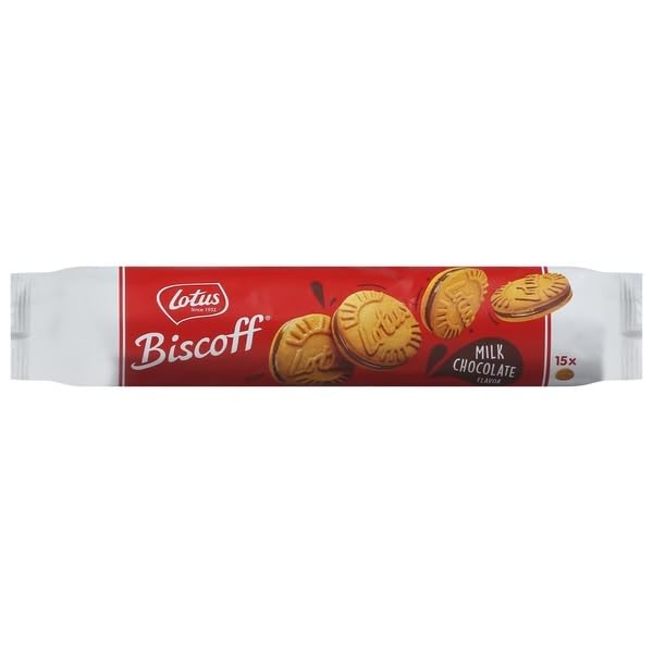 Biscoff, Sandwich Cookies Milk Chocolate Flavor, 5.29 Ounce