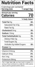 NUCO Organic Coconut Wraps, Cinnamon - Gluten Free, Low Carb, Vegan, 10 Ct