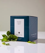 Art of Tea | Pacific Coast Mint (Naturally Caffeine Free) | 12 Pyramid Peppermint Tea Bags Sachet