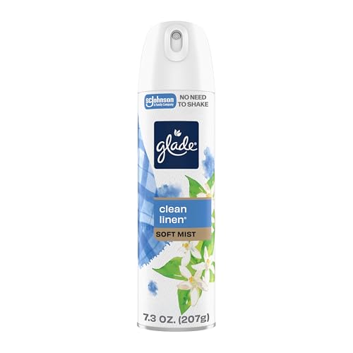 Glade Odor Fighting Soft Mist Air Freshener Room Spray, Clean Linen, 7.3oz., 1 count