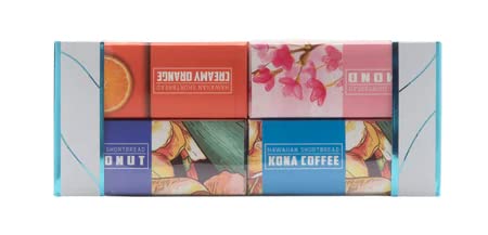 Hawaiian Shortbread Cookies Gift Set (Coconut, Kona Coffee, Almond, and Creamy Orange)