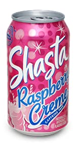 Shasta Raspberry Creme Soda, 12-Ounce Cans (Pack of 12)