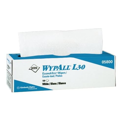 Kimberly-Clark Professional Wipes, 16-3/8"x9-3/4", 800/CT, White